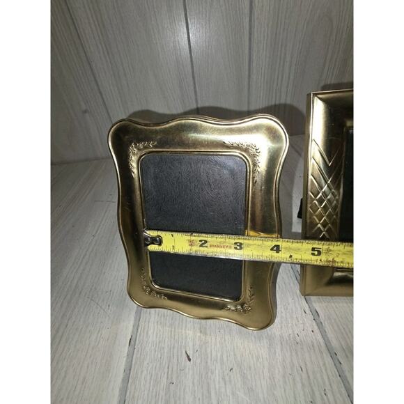 Vtg Gold Tone Ornate 5x7 Picture Frames Brass? Photo Memories Gallery Wall - Picture 7 of 8